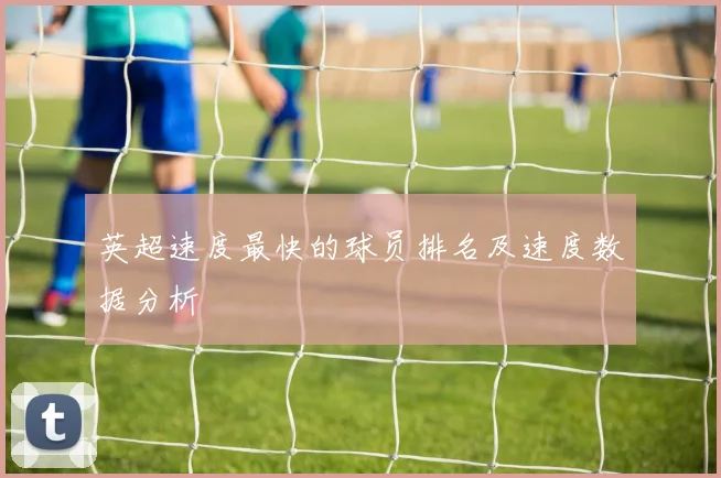 英超速度最快的球员排名及速度数据分析
